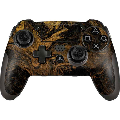 Gold and Black Marble PlayStation Scuf Vantage 2 Controller Skin